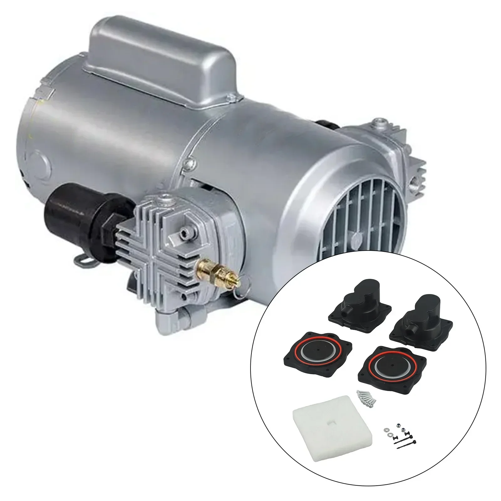 Diaphragm Repair Kit Air Pump Rebuild Kit 8 Screws Included Plastic Security Screw Easy Installation Economical Solution