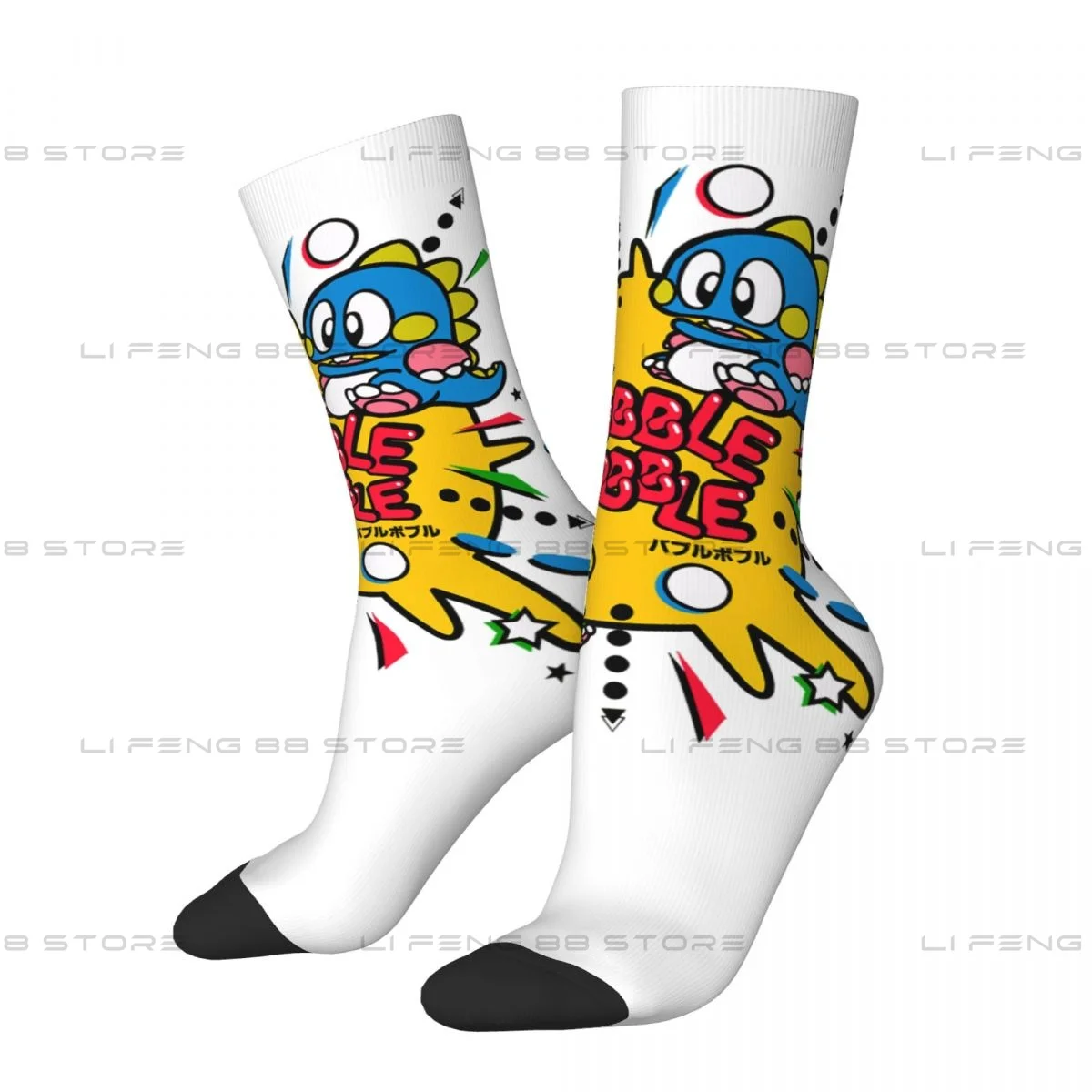 Bubble Bobble Classic Unisex Winter Socks Windproof Happy Socks Street Style Crazy Sock