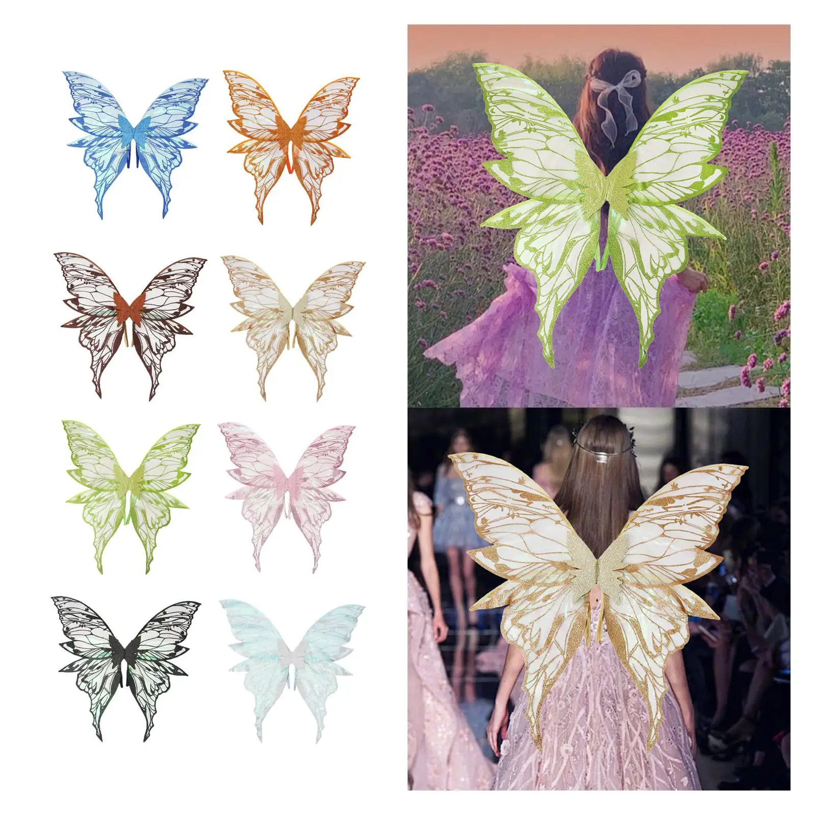 

Butterfly Wing for Child Adults Dreamlike Princess Wing Fairy Wing for Party Role Play Stage Performance Birthday Carnival