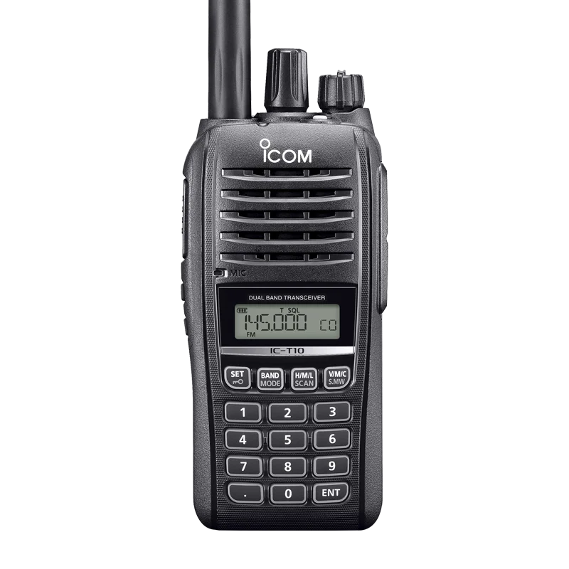 Aikemu-Walkie-Talkie portátil impermeável, dupla frequência, VHF, UHF, exterior, estação móvel analógica, pode gravar frequência, IC-T10