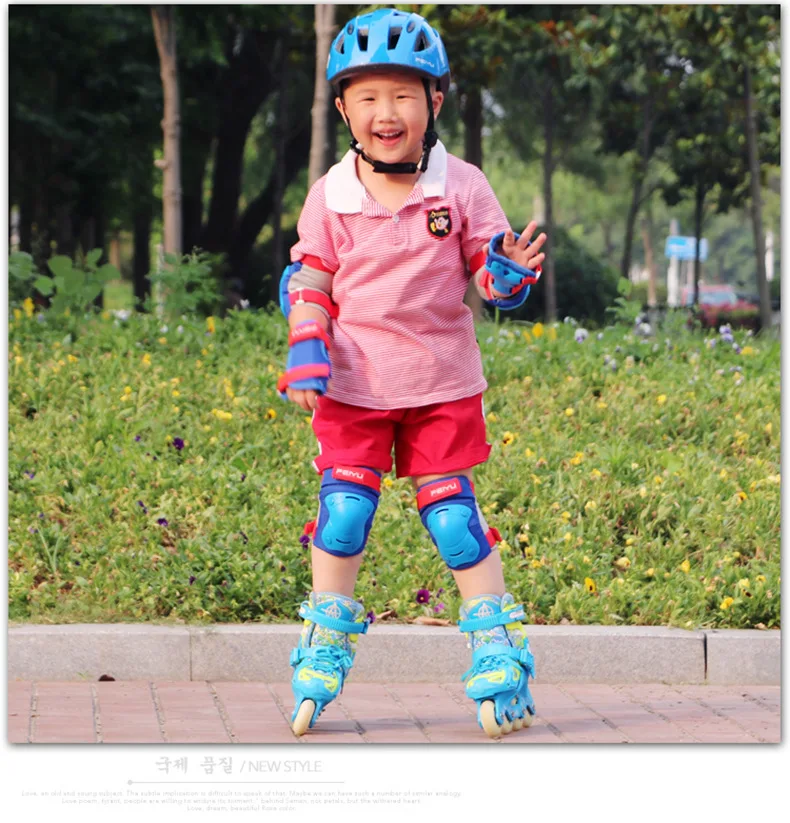 Kids Roller Skate ciclismo equipaggiamento protettivo bambini Skateboard bicicletta supporto per ginocchio gomito protezione per le mani Hip Pad 6