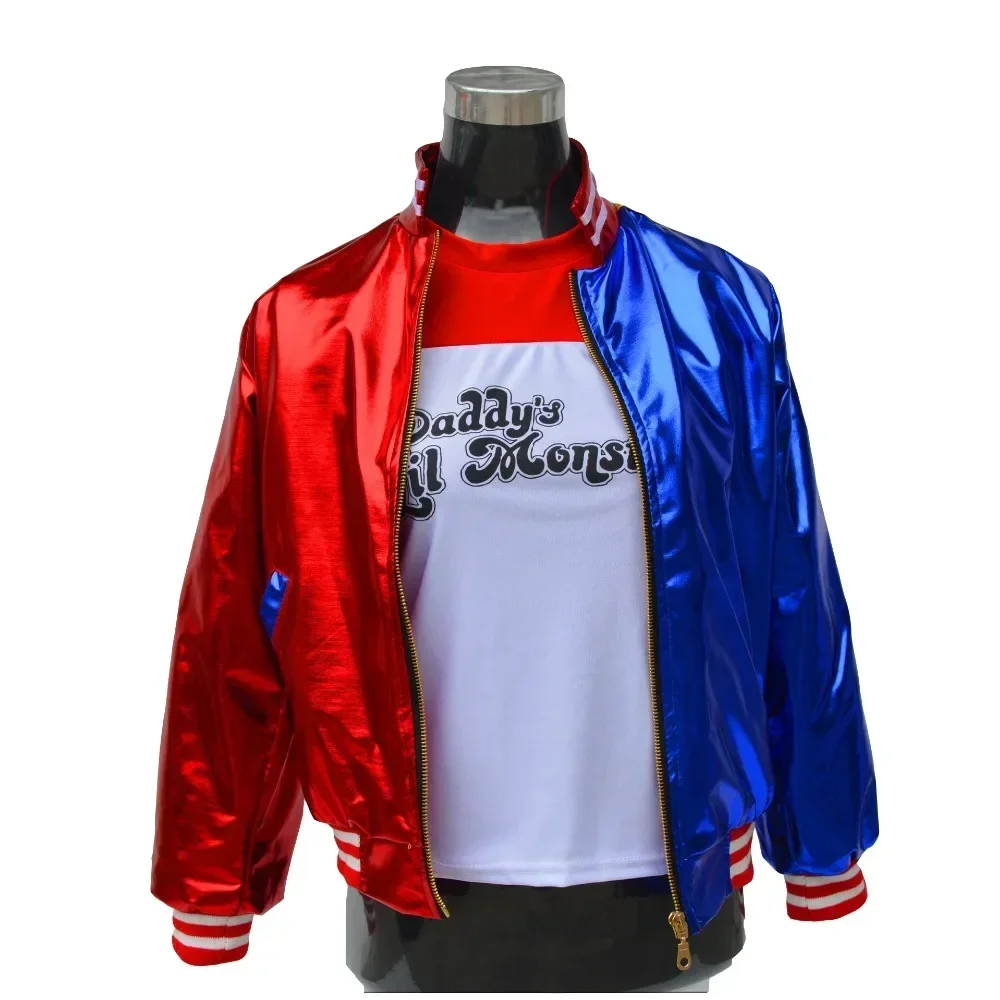 

2025 Halloween Boek Week Suicide Harley Fancy Cosplay Meisje Kind Schurk Criminal Kostuum Squad Quinn Monster Jas Broek