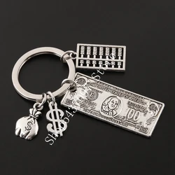 $100 USD Model Keychain Currency Tree Wallet Keychain for Handmade Souvenirs USD Gift Keychain Jewelry