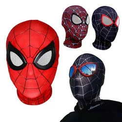 Peter Parker Halloween Cosplay Costume Mask Spandex Fabric Material Adults Halloween Costume Superhero Mask Miles Spiderman Mask