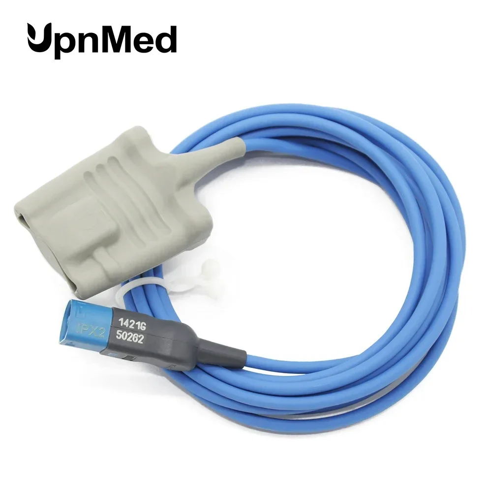 Original HP M1191B M1191BL adult silicone soft spo2 sensor, 8Pins