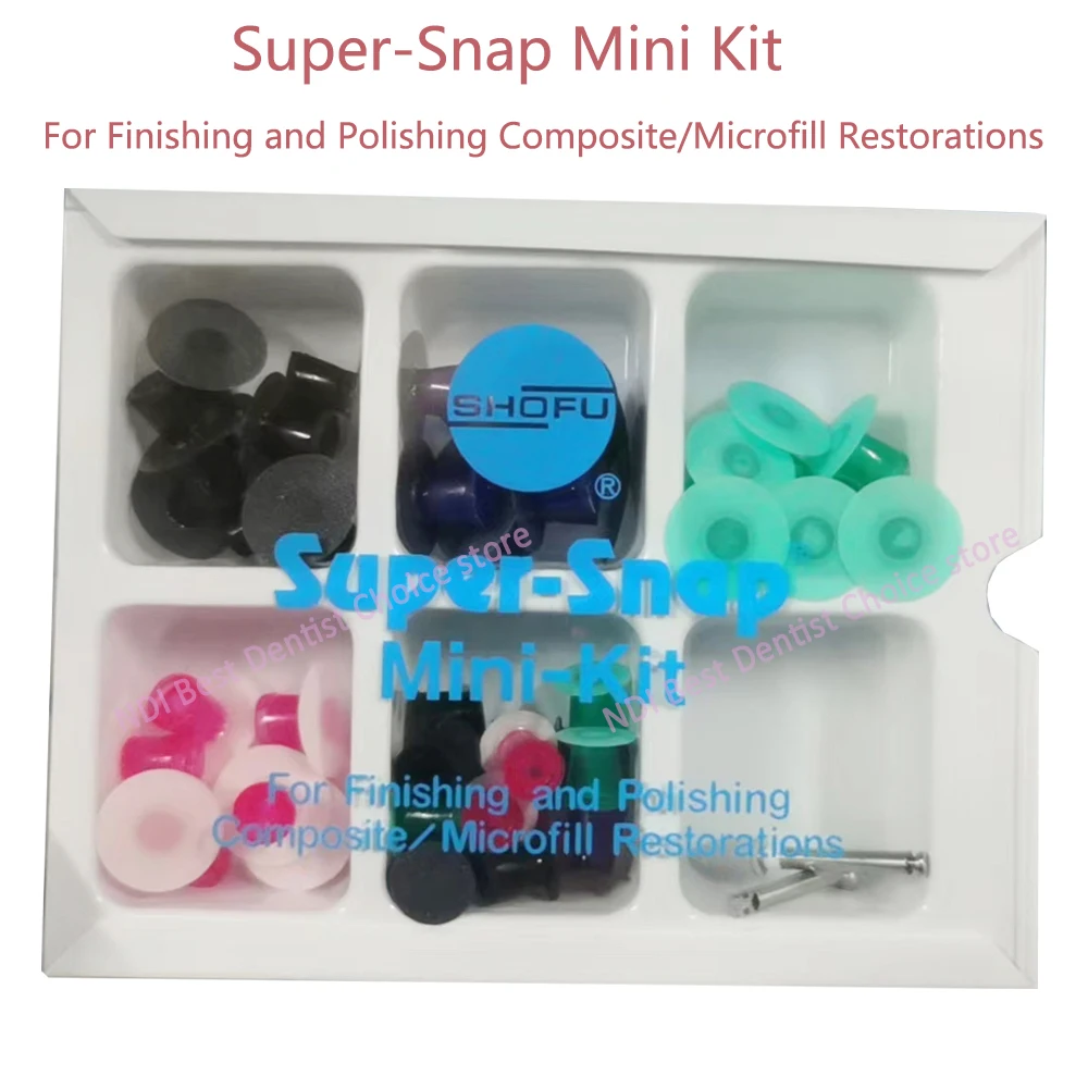 1 Set Super-Snap Mini/Rainbow Technique CA Kit Dental Polishing Discs Shofu Polishing Instrument for Dental Polishing Process