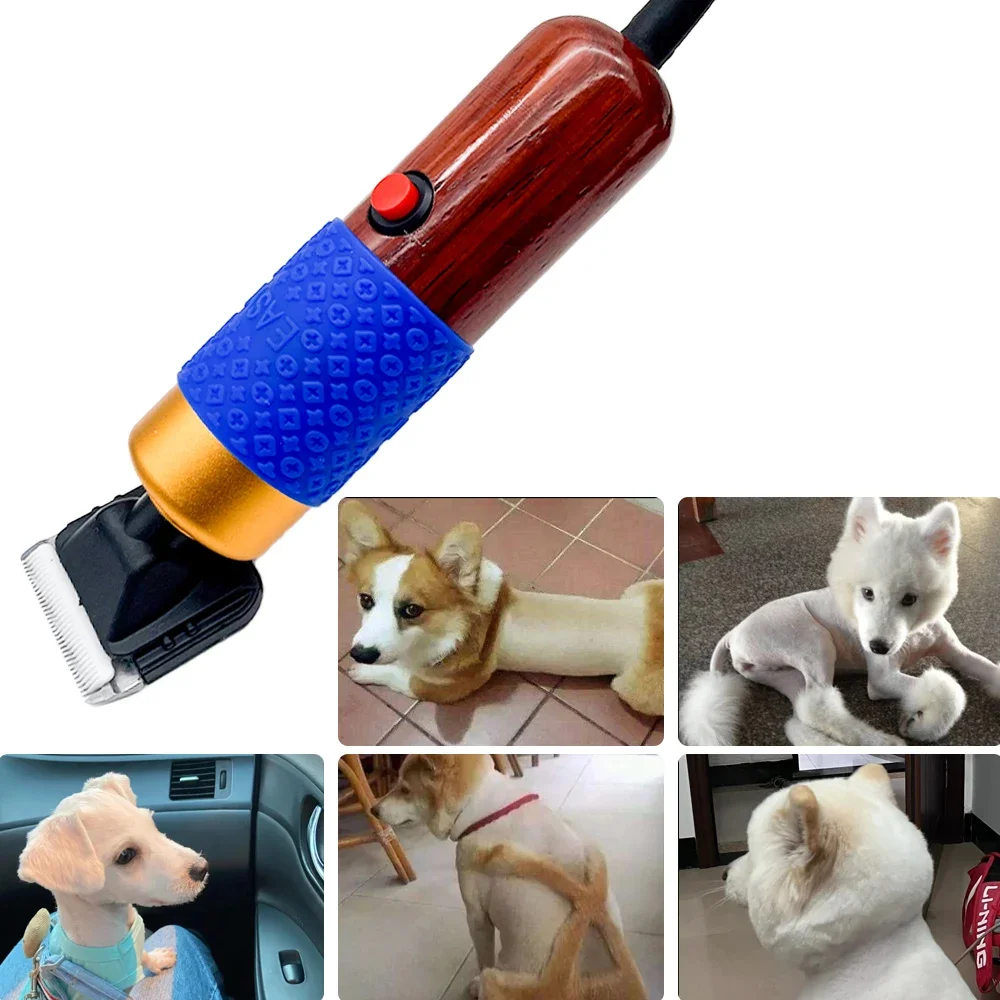 Professional High Power 200W AC Electric Pet Clipper Cutting Machine Horse Rabbits Cat Dog Mower Shaver Animals Grooming Trimmer