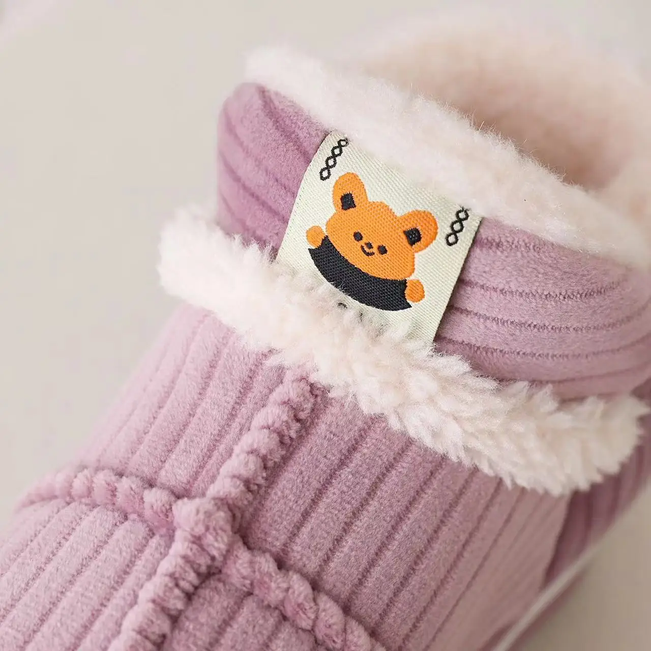 Winter Cute Kids Indoor Home Slippers 2024 Baby Child Plus Velvet Thick Warm Children Sneakers Cotton-Padded Boys Girls Shoes