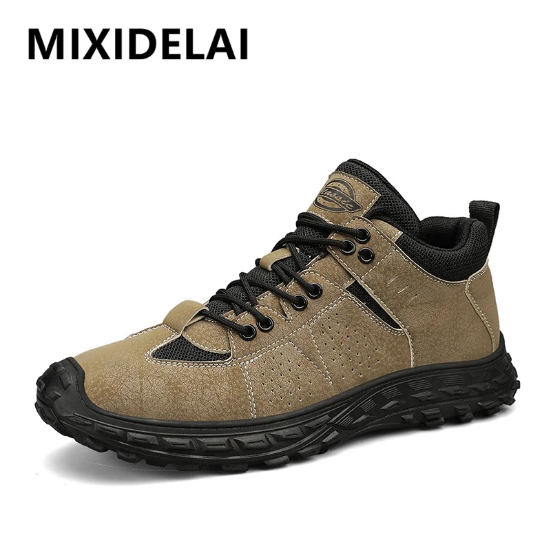 New Mid-top Men\'s Casual Shoes Outdoor Non-slip British Style Men Shoes Spring Autumn Fashion Sneakers Men\'s Business Work Shoes