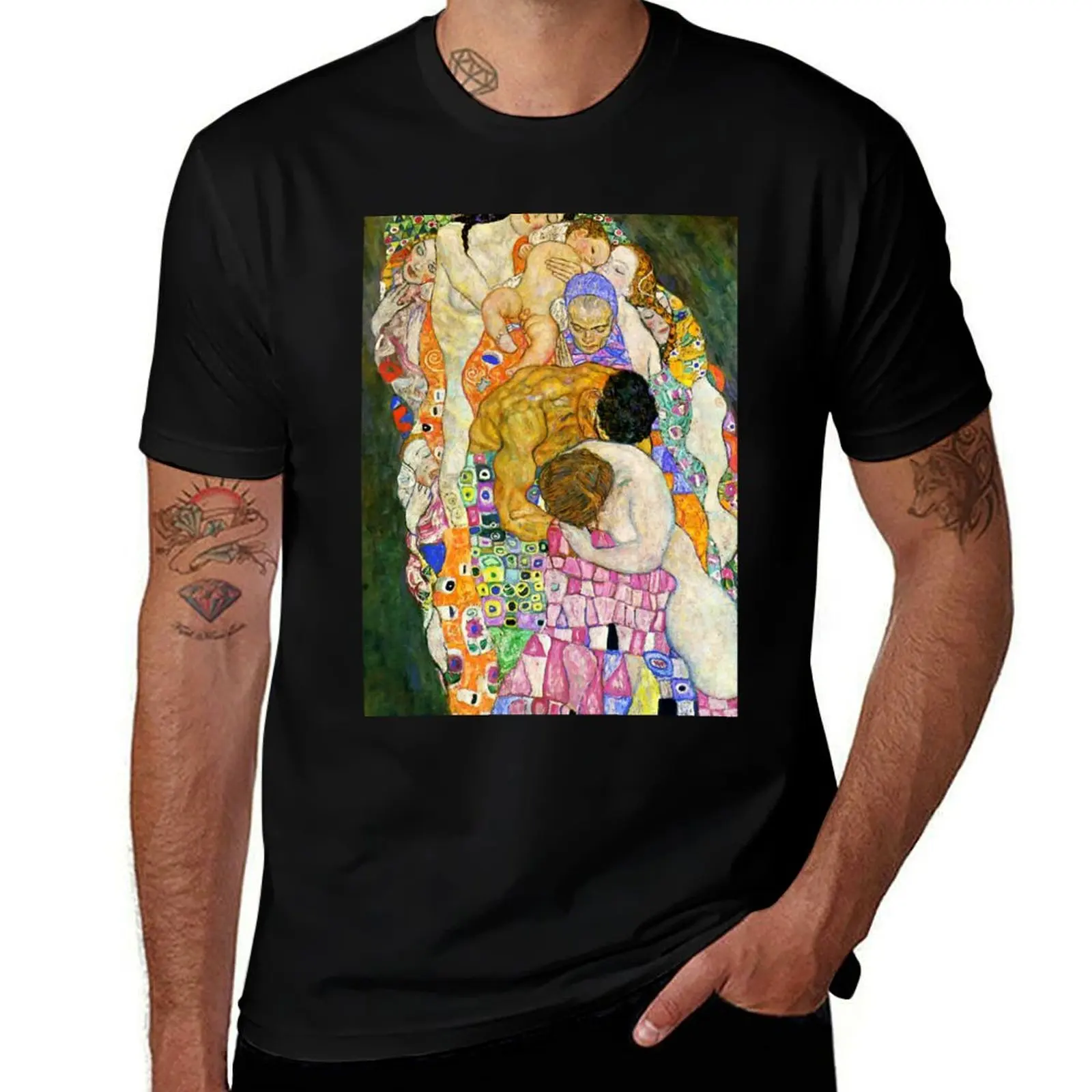 

Gustav Klimt Death and Life (detail) T-Shirt anime customs design your own fashion shirts mens t shirt