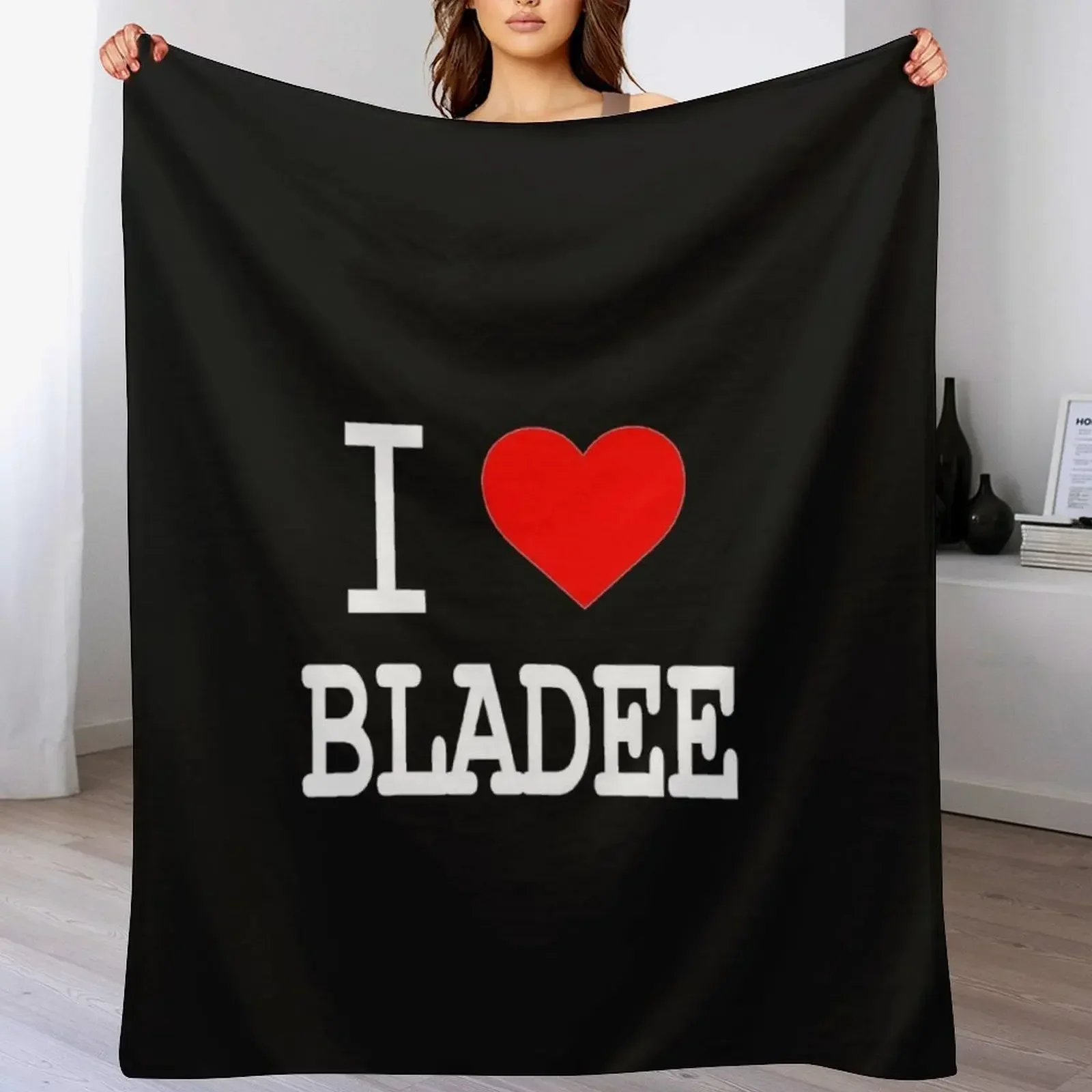 

I Heart Bladee, I Love Bladee Classic T-Shirt Throw Blanket Breathable Lightweight Blanket for Adults Kids