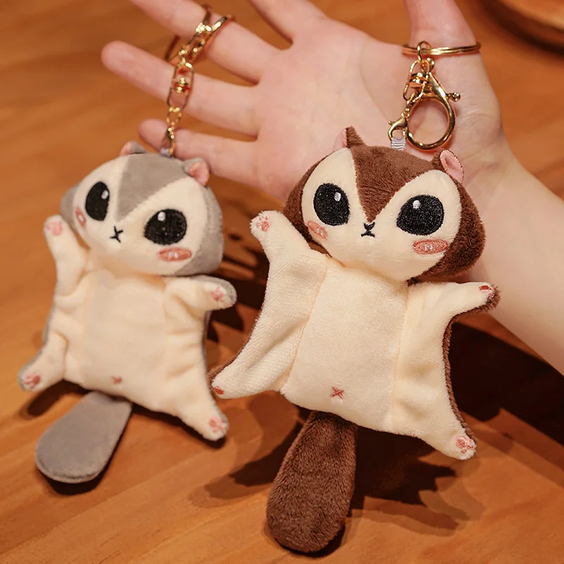 

10/20CM Honey Glider Plush Stuffed Dolls Keychain Super Cute Australian Squirrel Glider Stuffed Animals Toy Gifts for Kids