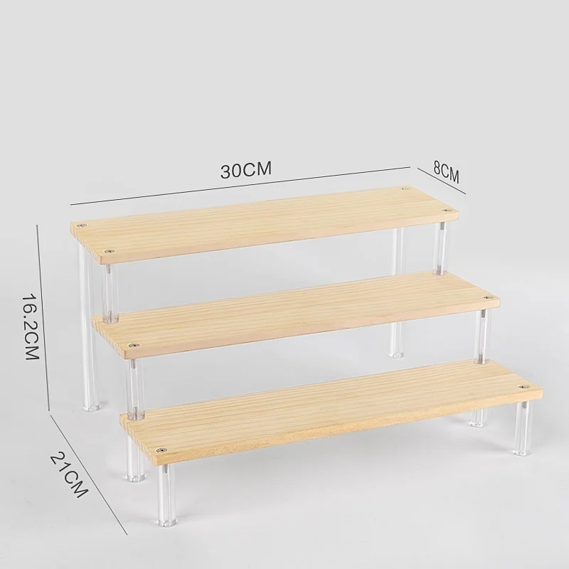 Klarer Acryl-Displayständer für Anime-Figuren, Cupcake-Regal, Organizer, Desserts, Halter, Juwelen, Display-Riser, Ständer, Parfümständer