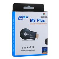 M9 Plus Anycast Wifi Display Dongle 2.4GHz 1080P Wireless Hd Portable Media Player Streamer for Projector Smartphone Tablets