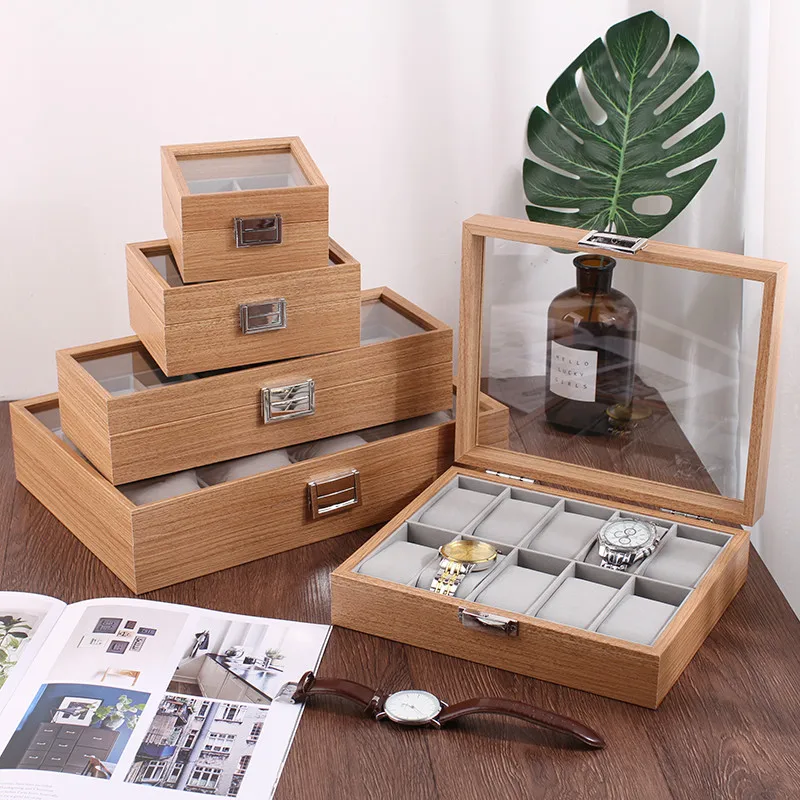2024 New Style Environmental Protection Bamboo Watch Box  Fashionable Chinese style Watch Storage Case