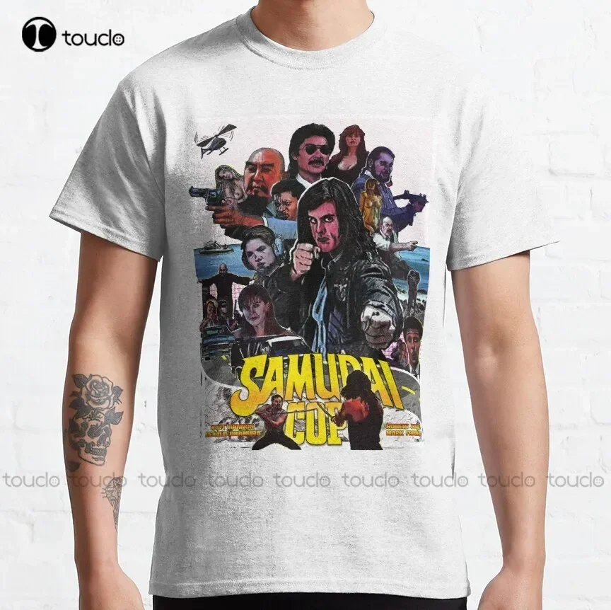 Samurai Cop Classic T-Shirt Pink Shirts For Women Custom Aldult Teen Unisex Digital Printing Tee Shirt Xs-5Xl Classic Tshirt