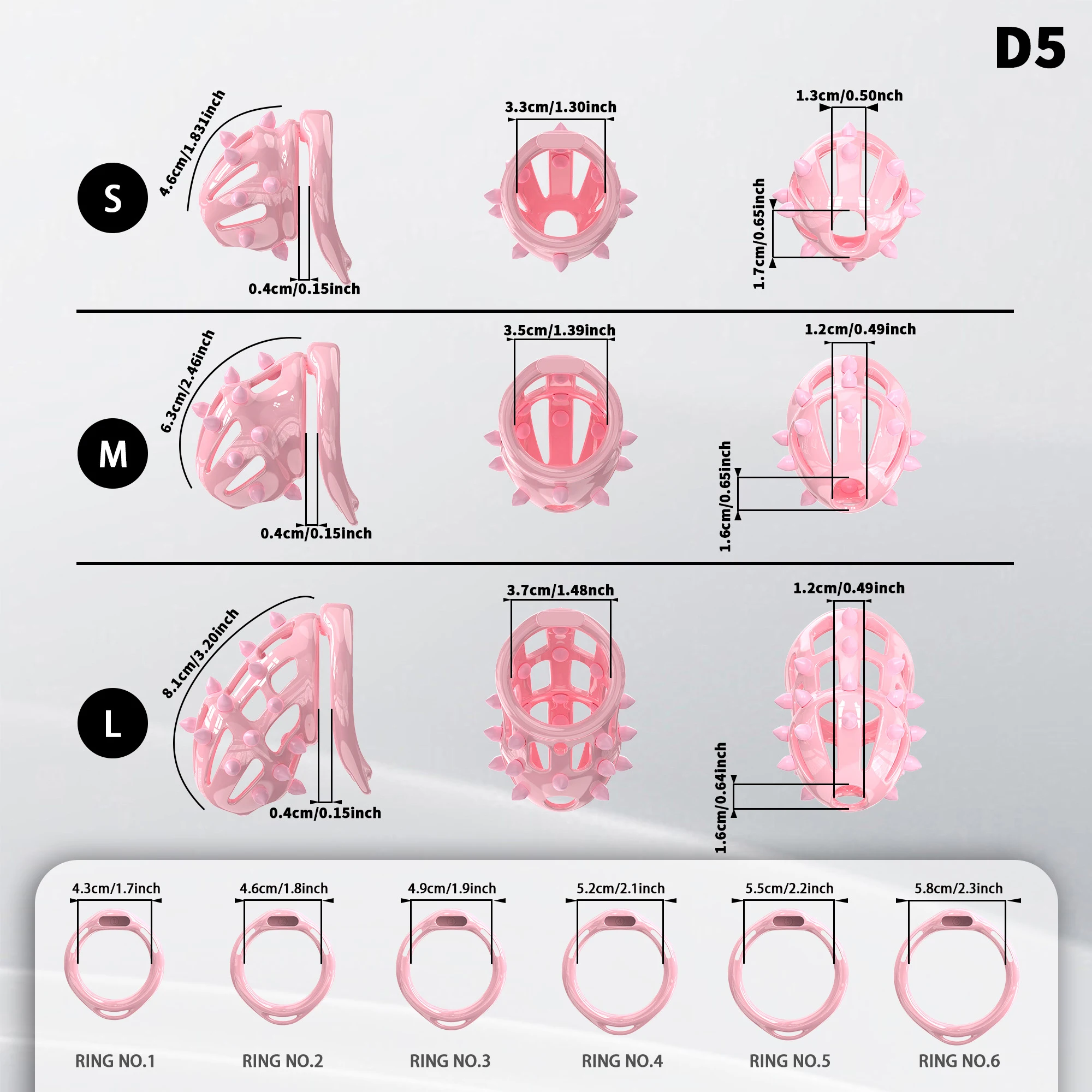 Chastity Cage with 4 Size Rings Penis Cage CB Lock Sissy Cock Cage Assistive Device with Catheter Sexy Toys for Men Erotic정조대18 view 6