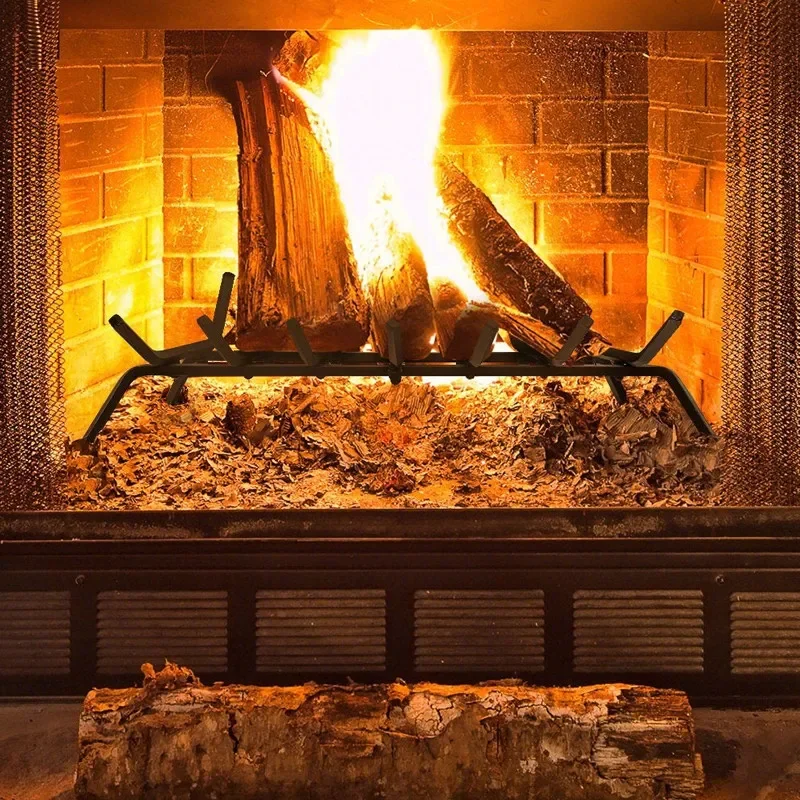 Indoor Fireplace Firewood Wrought Iron  Outdoor Baking Match  V Design Firewood  Put firewood