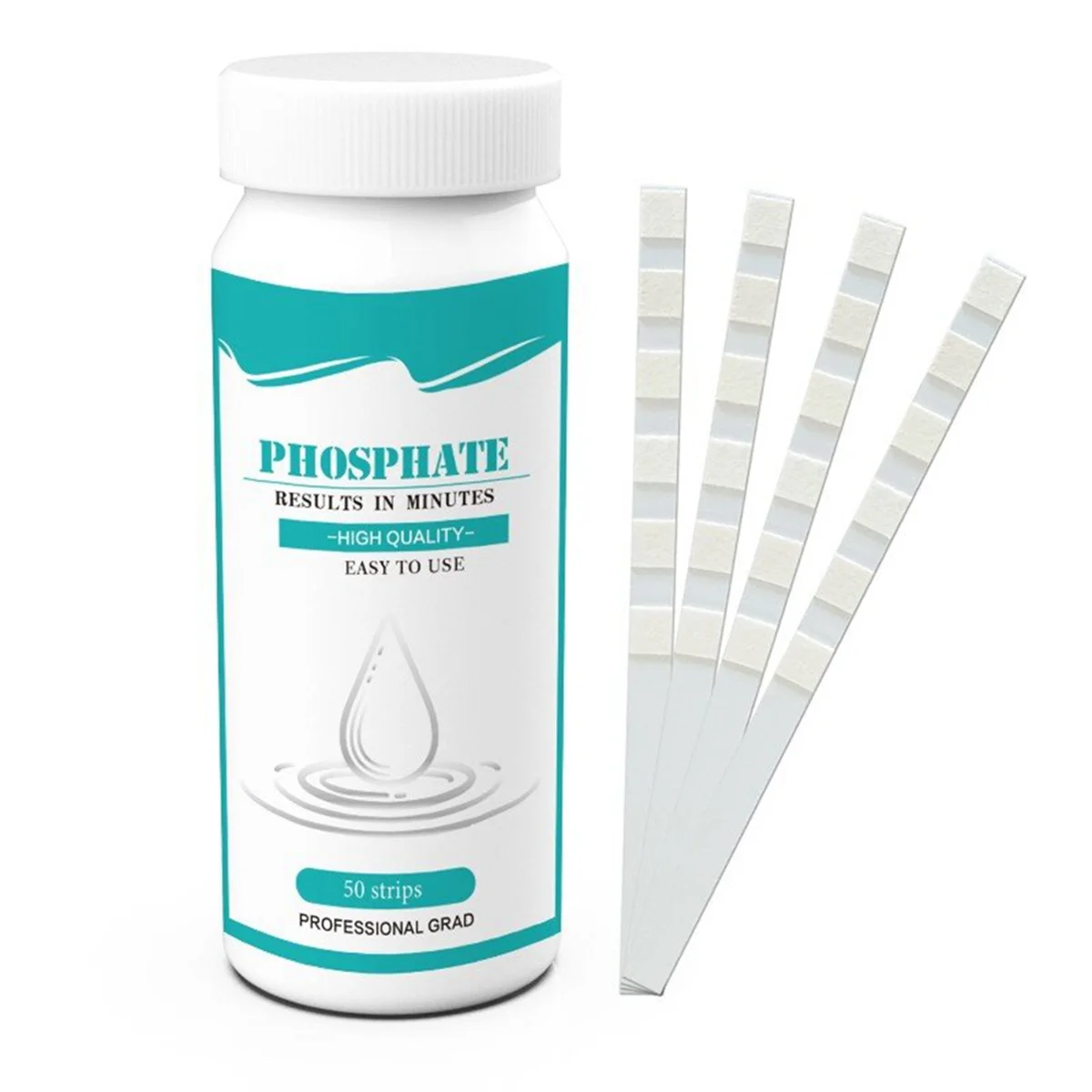 A06K MultiParameter Water Test Phosphate Test Strips for Fish Tanks and Pond Easy to Use, Fast Result Aquarium Test Strips