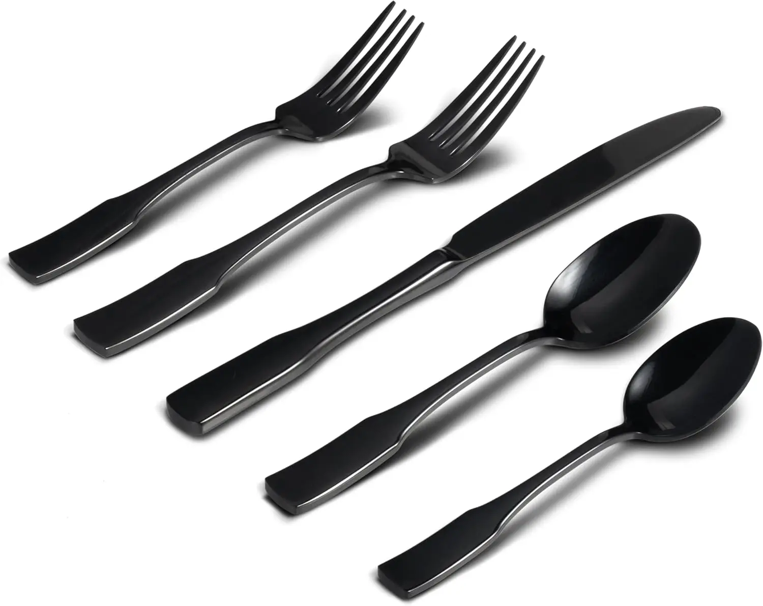 

40-Piece Silverware Set for 8, Stainless Steel Flatware, Mirror Cutlery Set, Dishwasher Safe