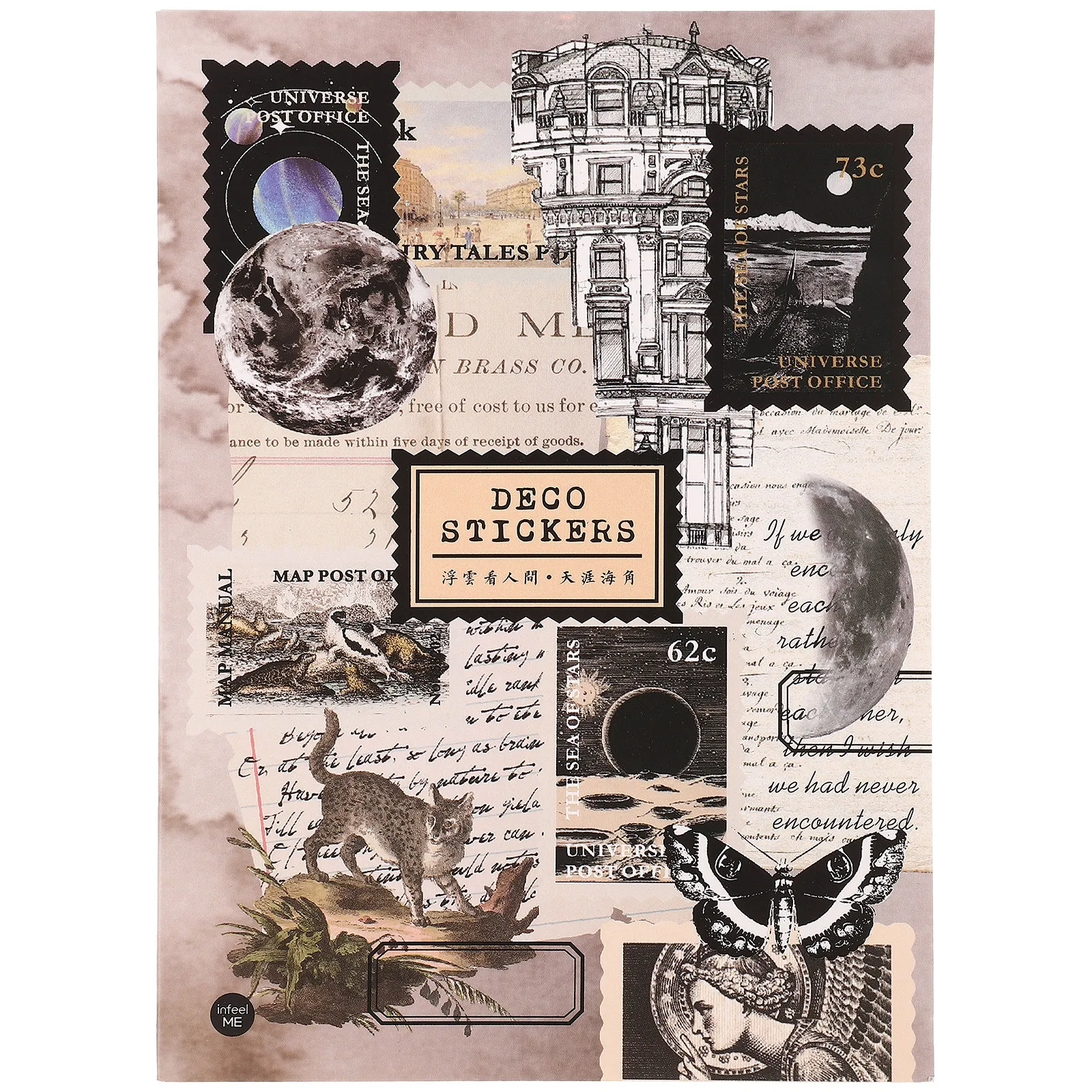 

Decorative Stickers Journaling Aesthetic Supplies Kit for Adults Creative Accessories