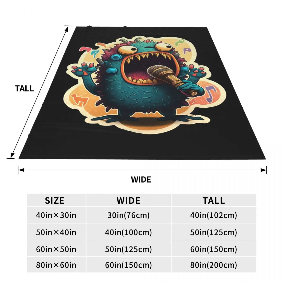 My Singing Monster Cartoon Blanket Flannel Sofa Throw Blanket Portable for Home Bedroom Outdoor Throws Bedspread Quilt