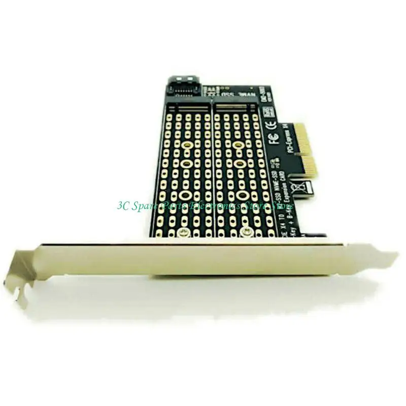 SZ M.2 NVME to PCIe 4.0x4 Adapter Card for 1U Case,Supports M 2280,2260,2242,2230 M.2 Drives