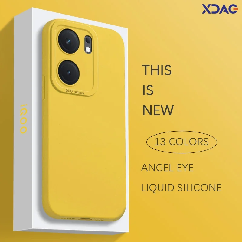 Angel Eyes Phone Case for VIVO iQOO Neo9 S Neo 9S Neo9S Pro Plus Pro+ 5G Original Liquid Silicone Gel Lens Protection Back Cover
