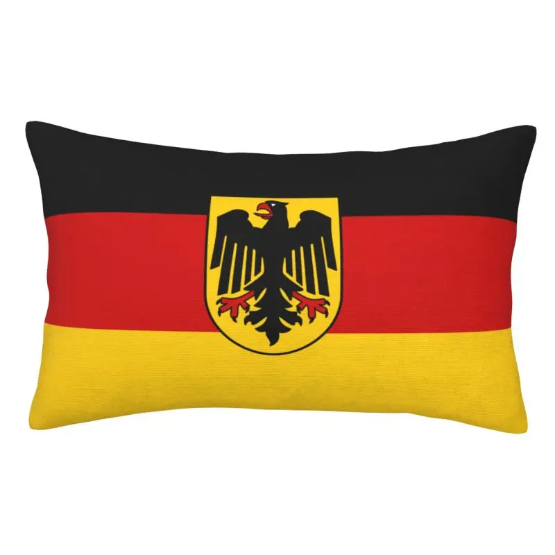 Custom Germany Flag Germans Patriotic Soft Modern Throw Pillow Case Rectangle