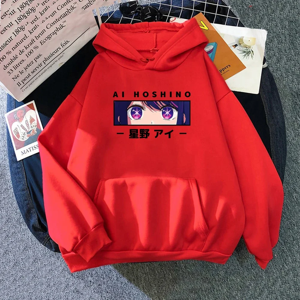 

Oshi No Ko Ai Hoshino Printed Hoodie Women Harajuku Funny Graphic Kawaii Hoodies Anime Manga Hoody Pullovers Woman's Sweatshirts