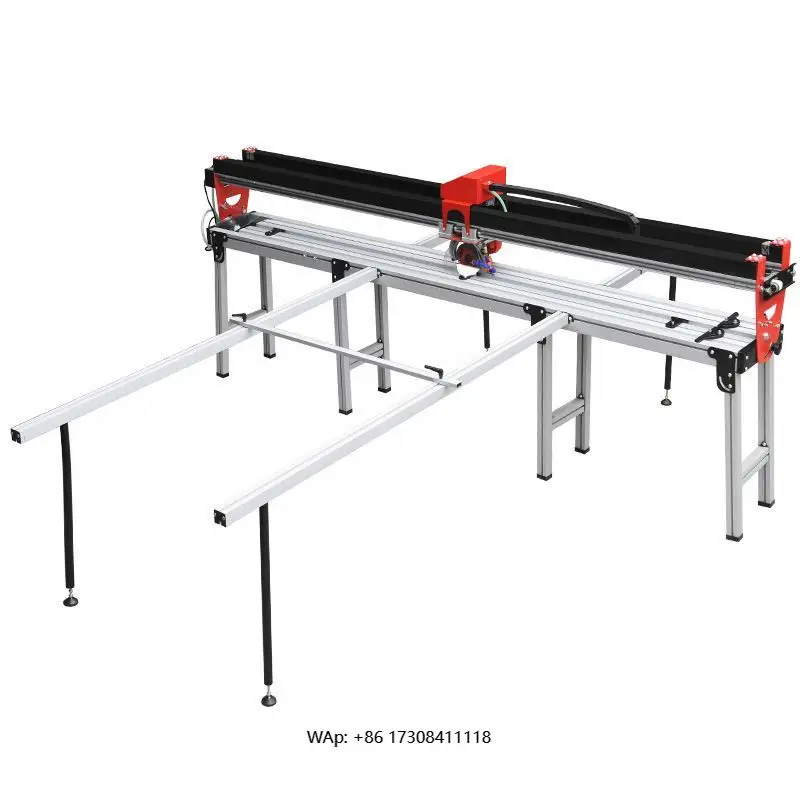 

2500mm Automatic Table Saw Cutting Machine 220V Large Porcelain Tile Marble Slab Stone Cutter 45Degree Motor Pump