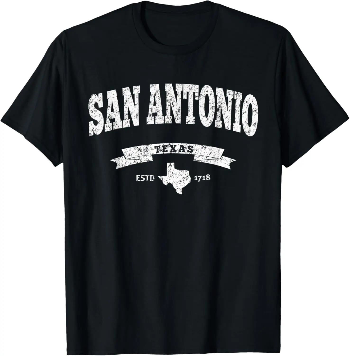 

Винтажная футболка San Antonio Distressed Tee — футболка TX Alamo City