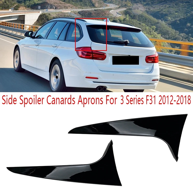 Kit Body Stiker Samping Spoiler Jendela Belakang untuk 3 Seri F31 2012-2018