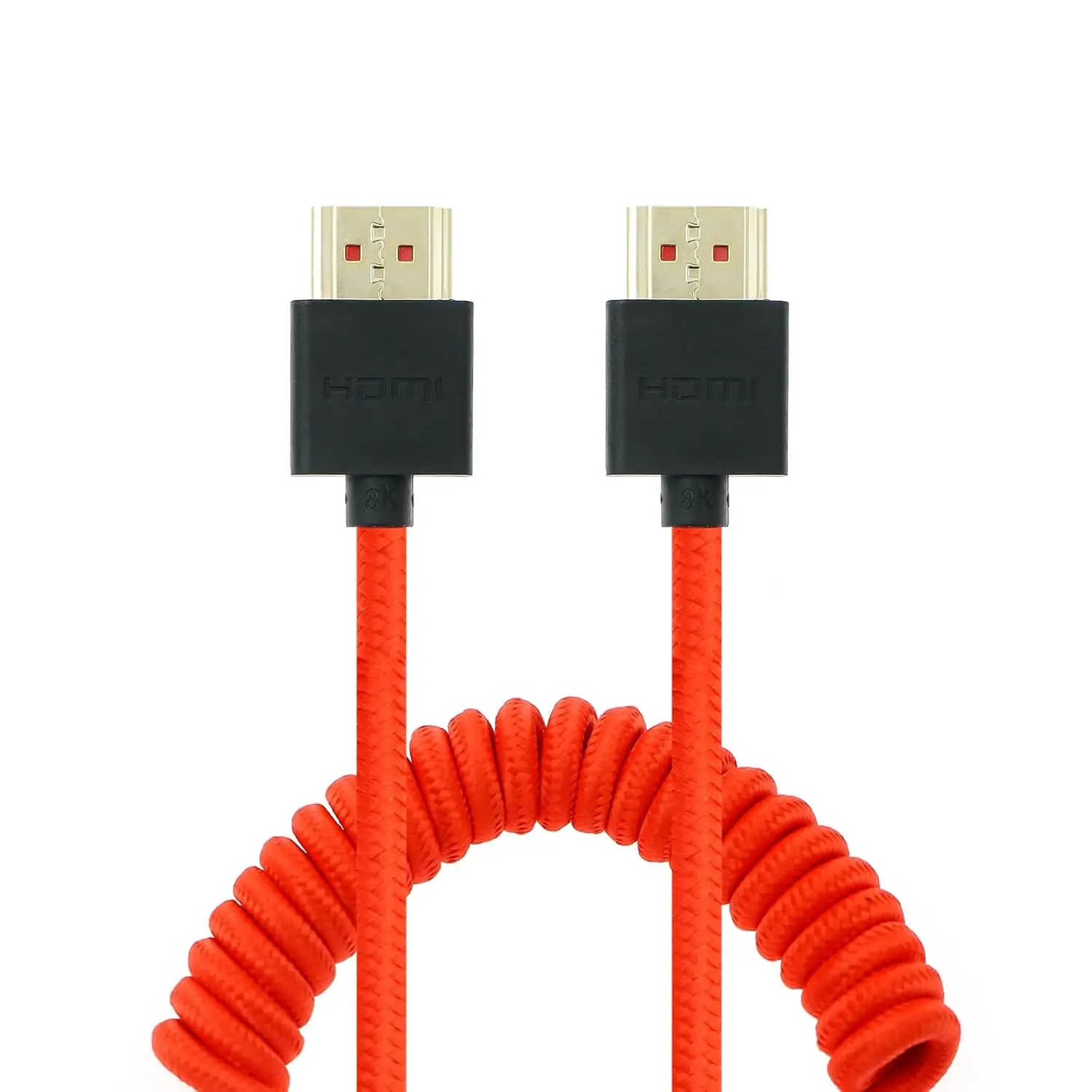Cable HDMI 2.1 de Alta Velocidad de 48 Gbps y 8K, Enrollado y Trenzado, con Ethernet, para Atomos Ninja V, Canon C300, Z CAM E2, Dolby Atmos, TV 8K, Laptop