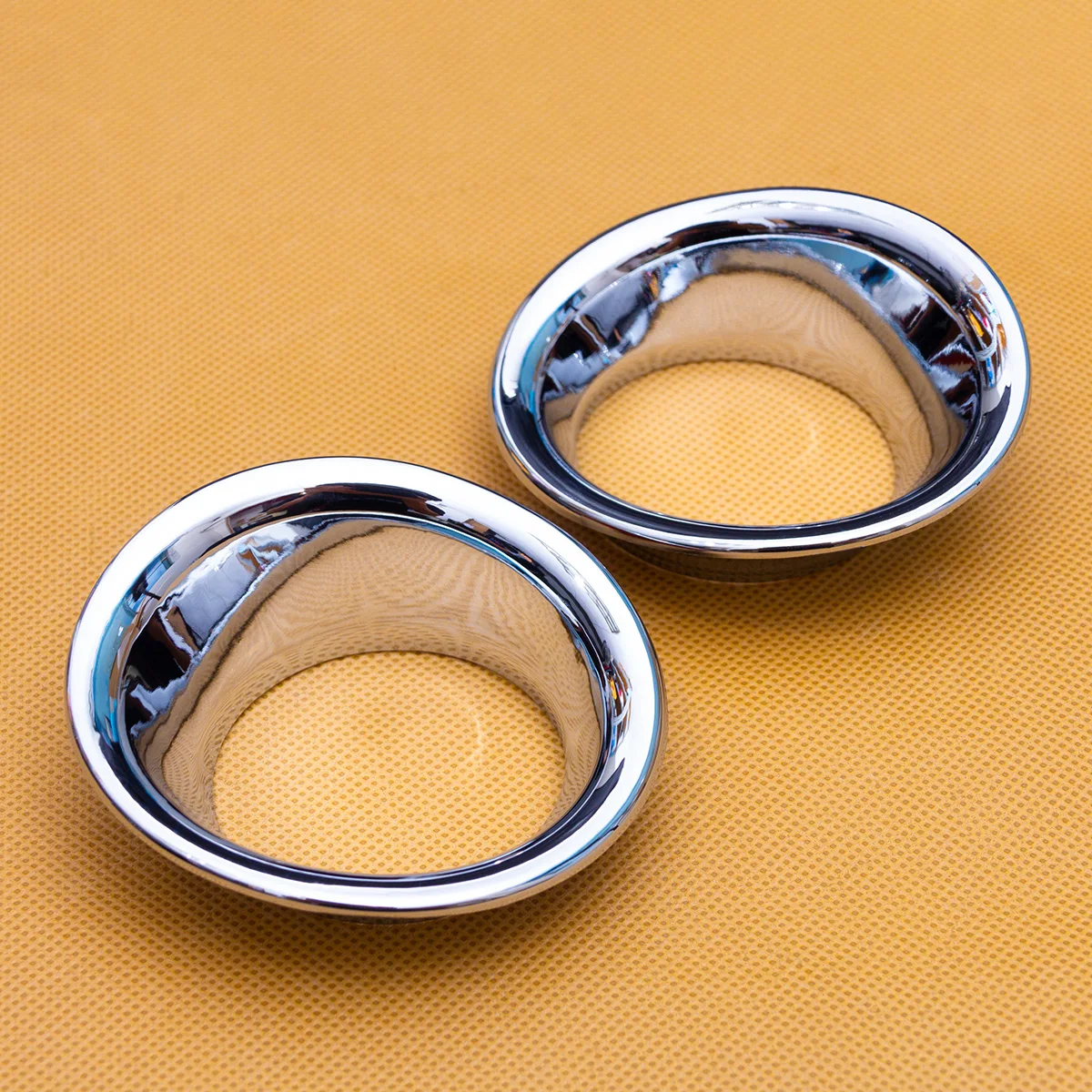For Toyota Venza Harrier 2021-2024 Chrome Car Front Bumper Fog Light Ring Cover Trims 2023 2022