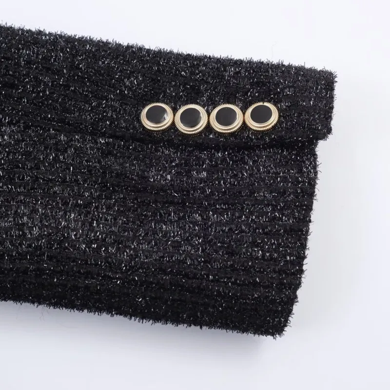 EAEOVNI automne hiver femmes costume manteau mode col cranté à manches longues or Double bouton Blazer veste tempérament vêtements