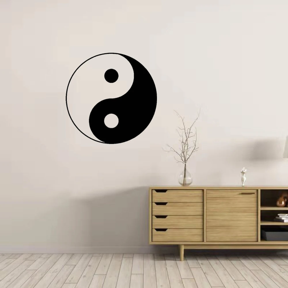 Wall stickers Chinese traditional pattern Tai Chi Yin Yang fish personality creative decoration PVC wall stickers