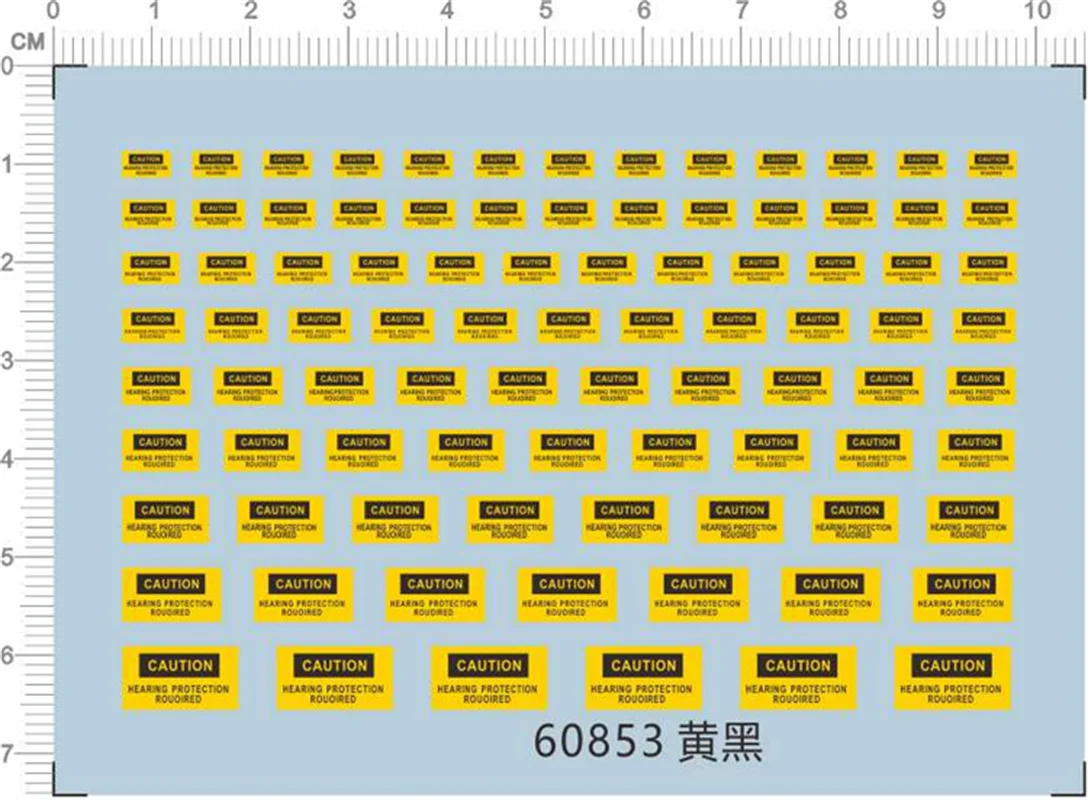 Warning Tag Caution Decals for different scales Model Kits #60853