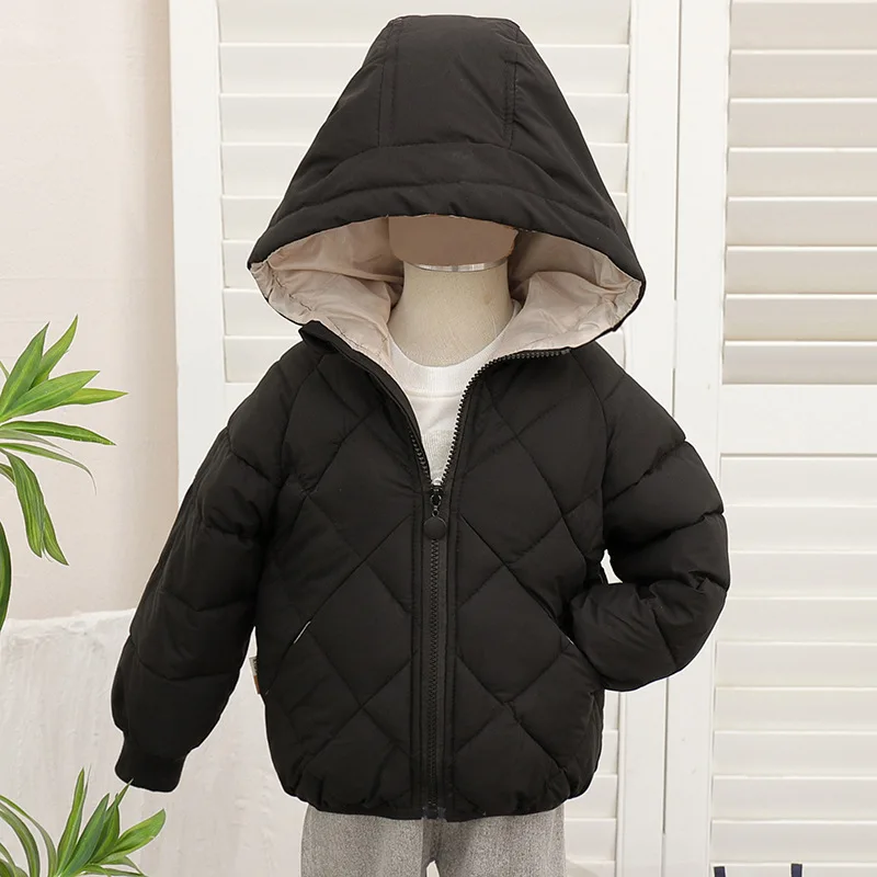 

Baby Children Coats Winter Thick Jackets For Boys Warm Plush Thicken Outerwear For Girls Fur Hooded Jacket Kids Clothes Snowsuit