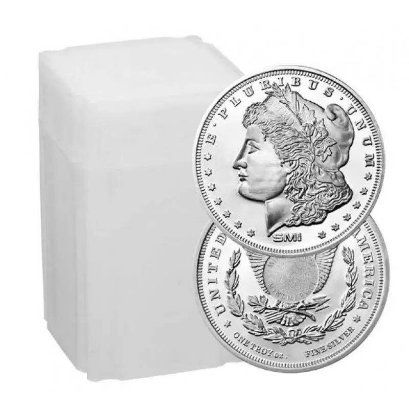

Roll of 20 - 1 Troy oz (31.1g) Morgan Design Silver Round, Sunshine Mint Commemorative Coin 39mm Collectible Uncirculated
