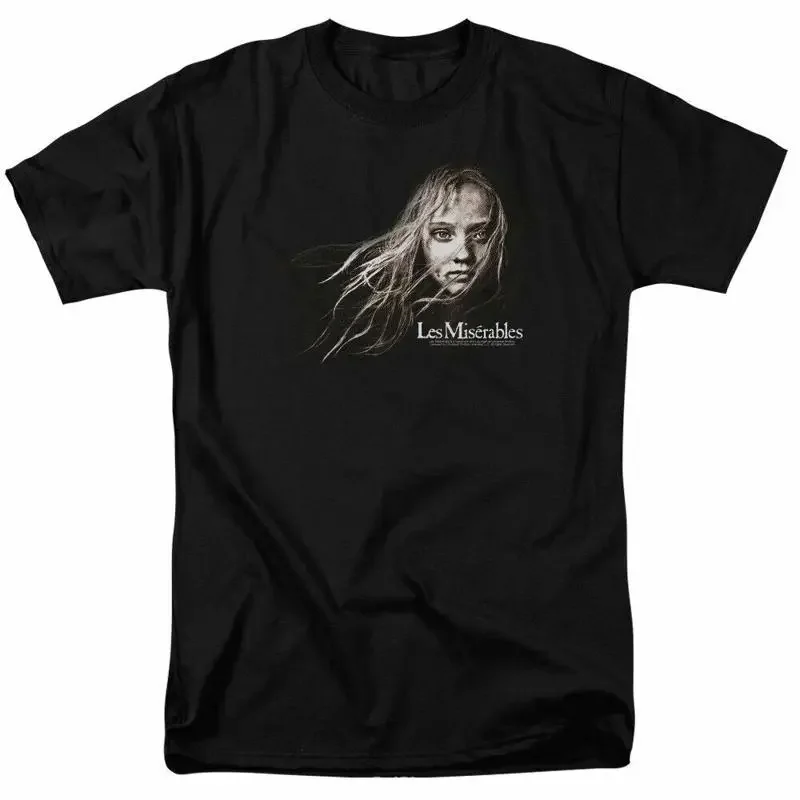 Les Miserables Cosette Face T Shirt Mens Licensed Movie Black