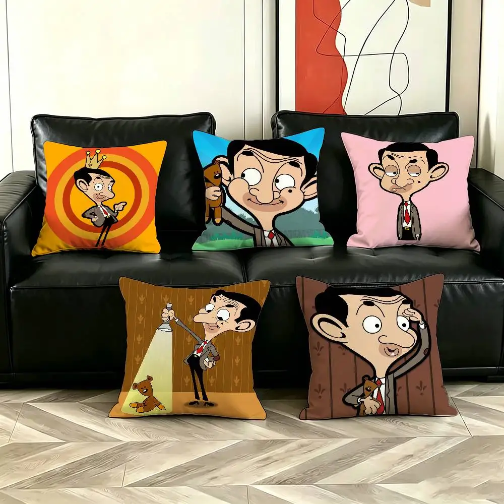

Mr Bean Pillow Case Cushion Cover Throw Pillow Case For Car Sofa