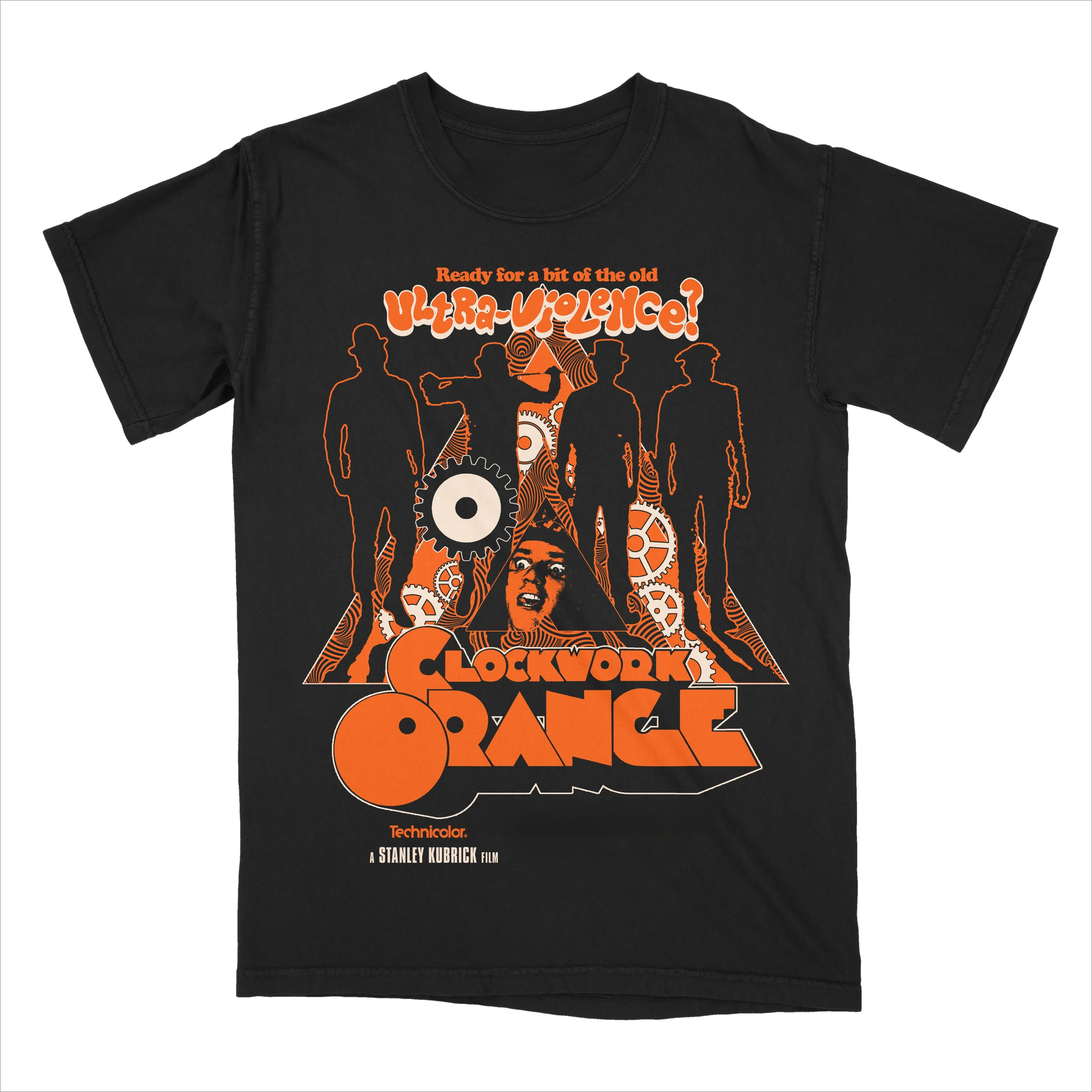 Camiseta gráfica A Clockwork Orange para hombre y mujer, camiseta de manga corta informal para fanáticos del cine de culto de Stanley Kubrick