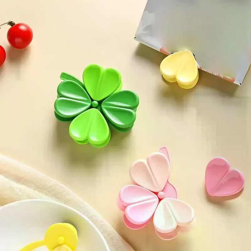 Magnetic Fridge Magnets Four-leaf Clover Multifunctional Sealing Clips For Food Storage Food Sealing Clips Kitchen Accessories - view 4