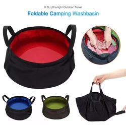 8.5L Portable Outdoor Travel Foldable Folding Camping Washbasin Basin Bucket Bowl Sink Washing Bag Water Bucket Ultra-light