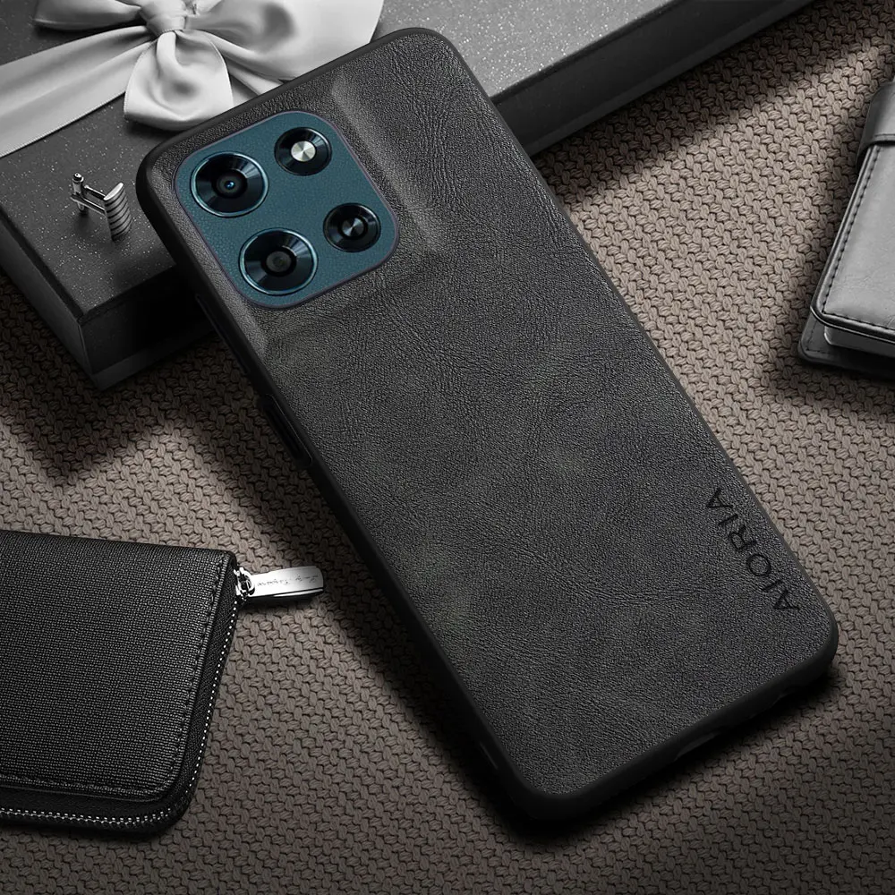 Funda para Moto G Play 2026, funda de cuero con patrón de piel de vaca Vintage de lujo, funda para teléfono motorola moto g play 2026, funda protectora