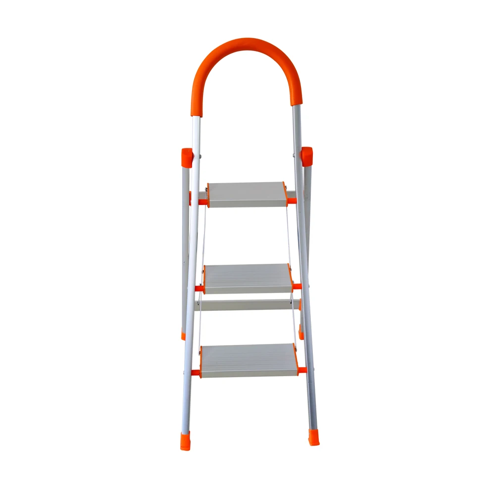 For Best Sale Hardware Garden Aluminium folding ladder thickened 3 4 5 6 Steps Ladder Shelf with handle