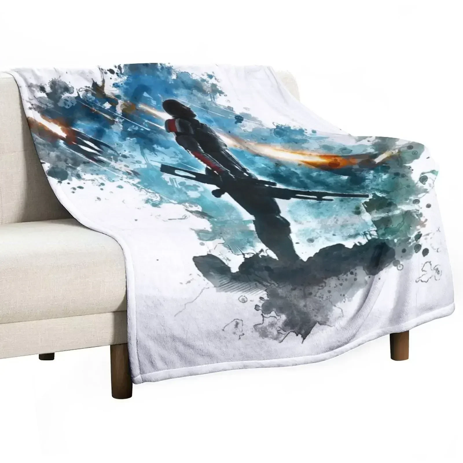 Mass Effect Throw Blanket For Decorative Sofa blankets ands Hair blankets and throws Blankets