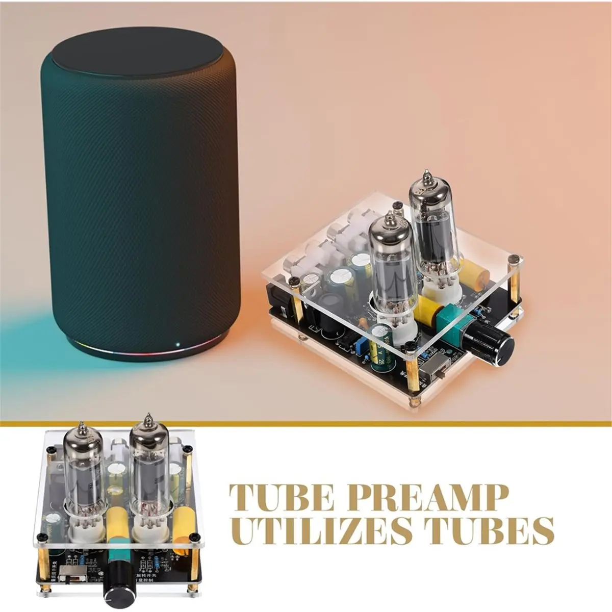 A003 Tube Amplifier Hi-Fi Stereo Preamp Pre-Amp for Record Player Pre-Amp for Phono Preamp Home Theater Amplifier Board Abs