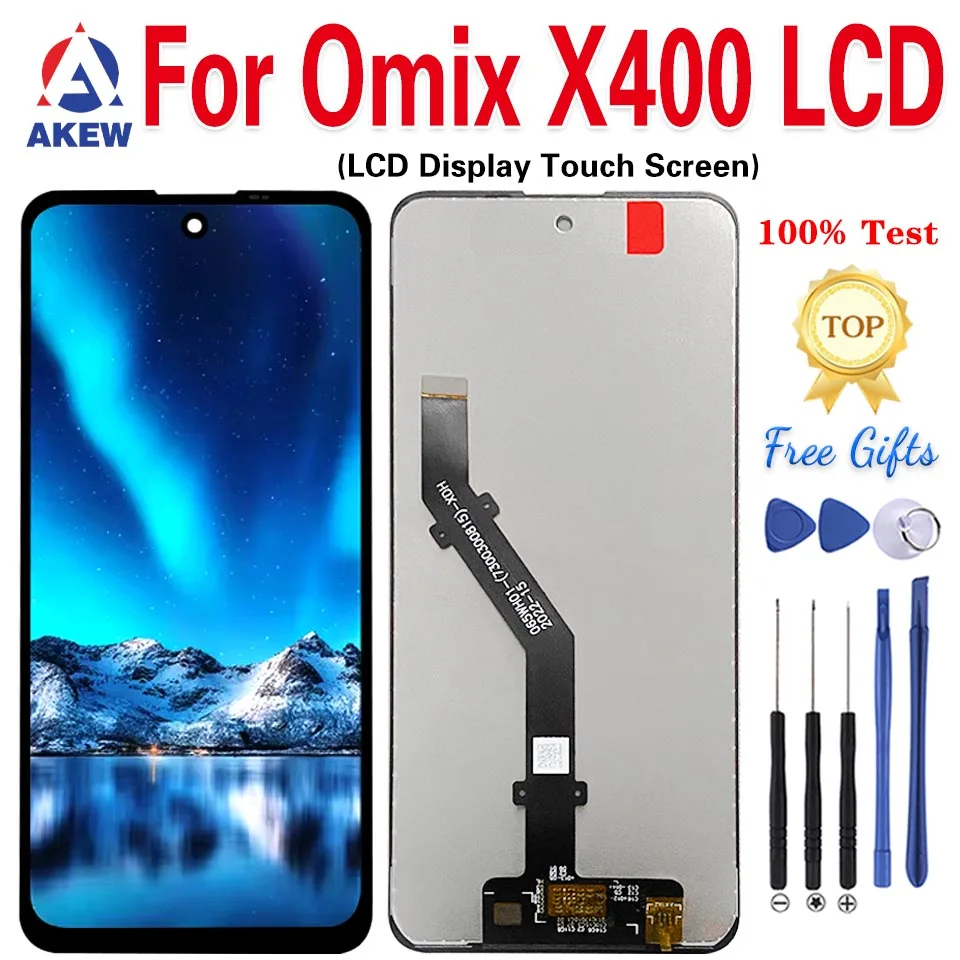 

AKEW New Original For OMIX X400 LCD Display 100% Test Omix X400 Touch Screen Digitizer Assembly Phone Replacement Pantalla Parts